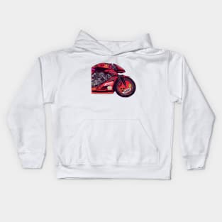 Akira Bike Transparent Kids Hoodie